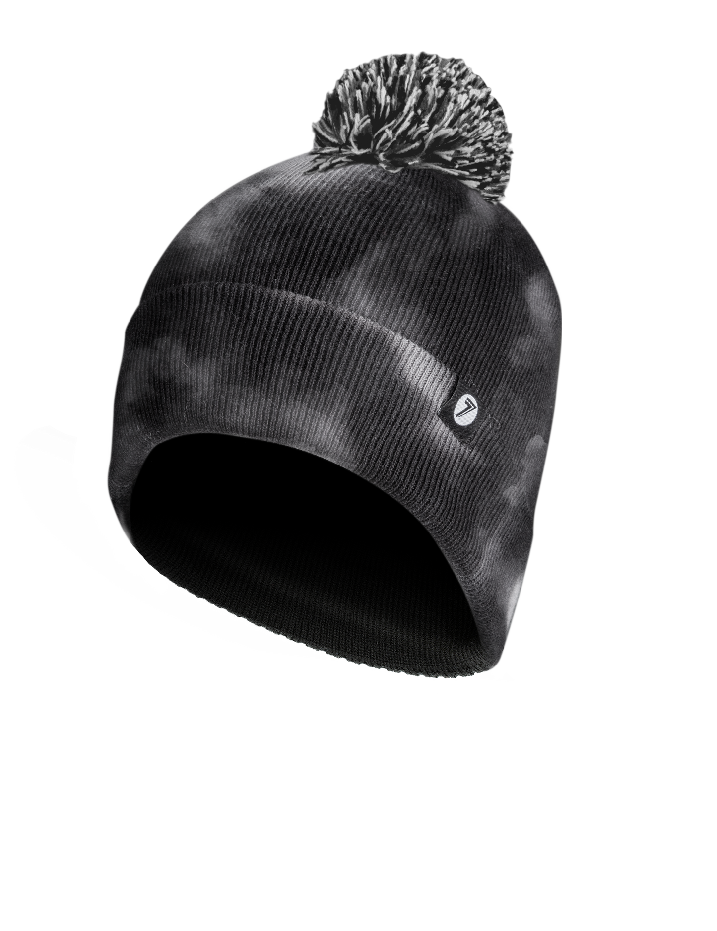 Defined Beanie Black Tie Dye