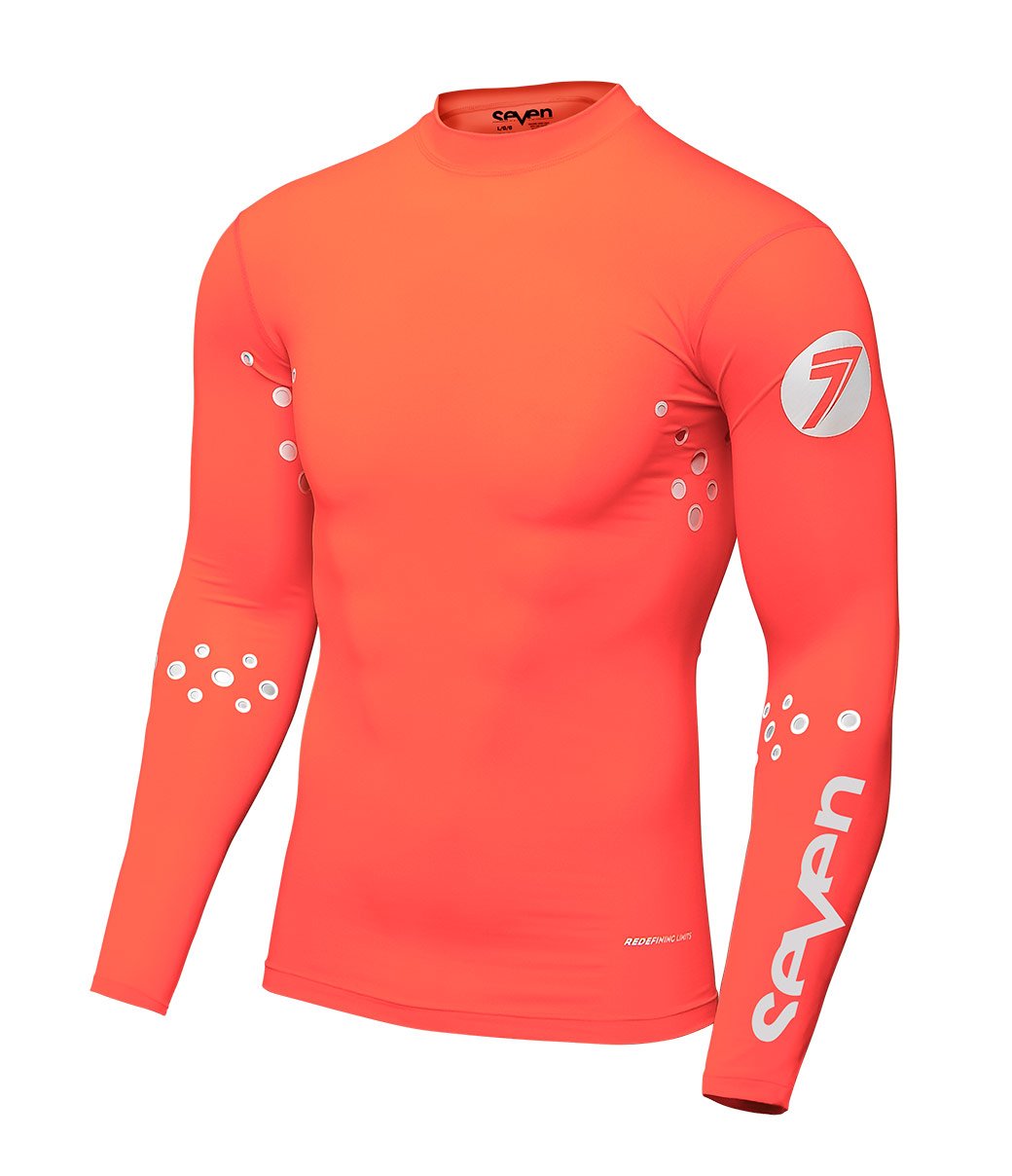 Zero Laser Cut Compression Jersey - Coral