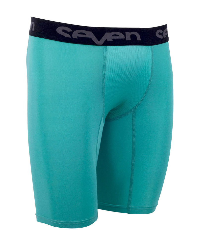 Zero Compression Short - Black/Aqua