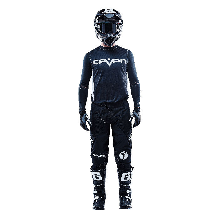 Zero Staple Laser Cut Compression Jersey - Black