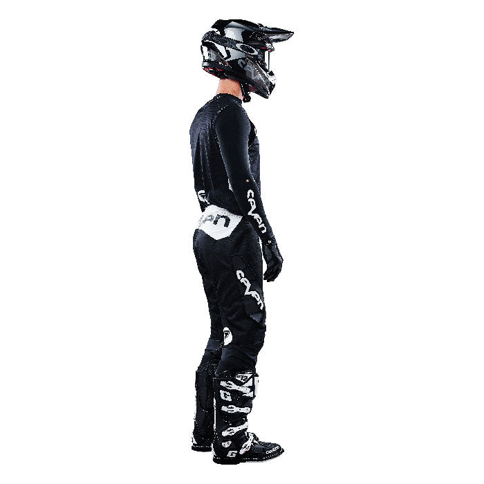 Zero Staple Laser Cut Compression Jersey - Black
